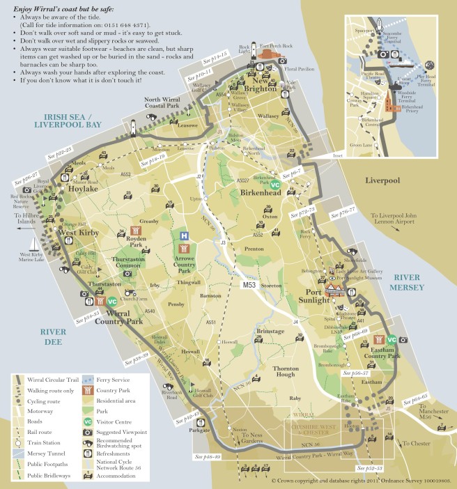 Map of the wirral